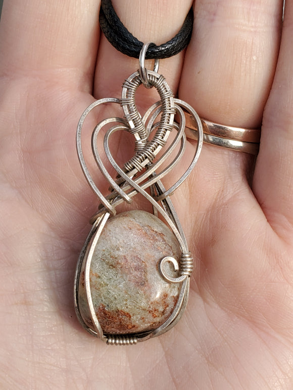 0109 Wire-Wrapped Tumbled Stone