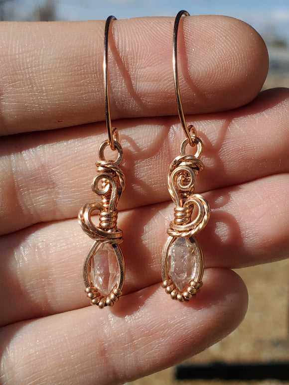 RG0013 Wire-Wrapped Payson Diamond Earrings