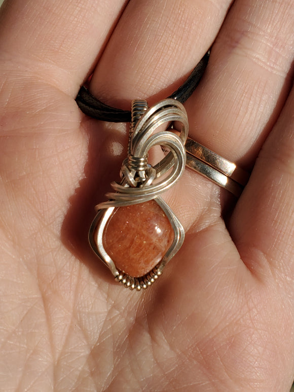 0088 Wire-Wrapped Sunstone