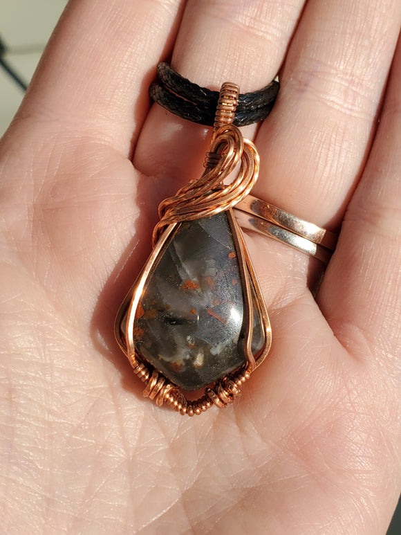 0303 Wire-Wrapped Bloodstone