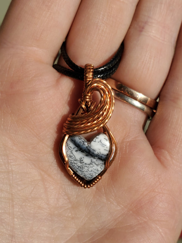 0294 Wire-Wrapped Dendritic Agate